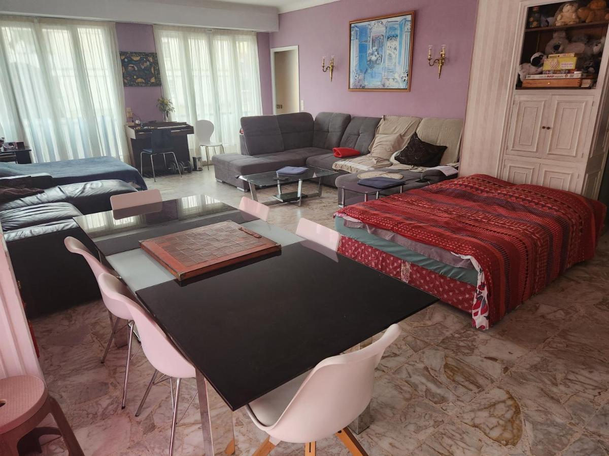 Big Apart 140M2 5Min Walk To Beach Sea &Promenade 3 Double Rooms,Big Living Room 42M2, 3 Showers,9 Beds, Free Parking Ницца Экстерьер фото